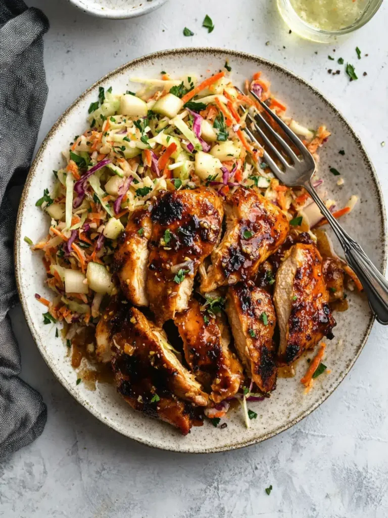 Sticky Apple Cider Chicken with Autumn Slaw You’ll Love
